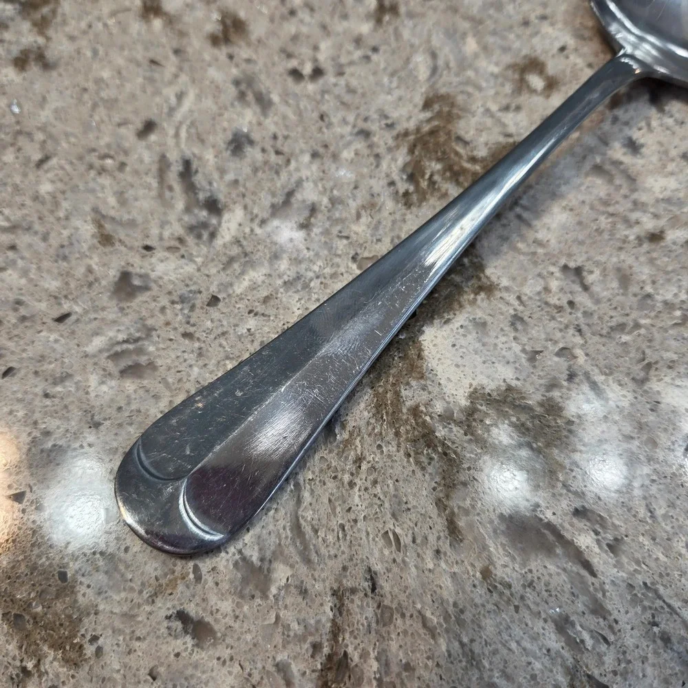 Vintage Hoan Stainless‎ Korea Soup Ladle Scallop Handle Flatware 7.25 Inch